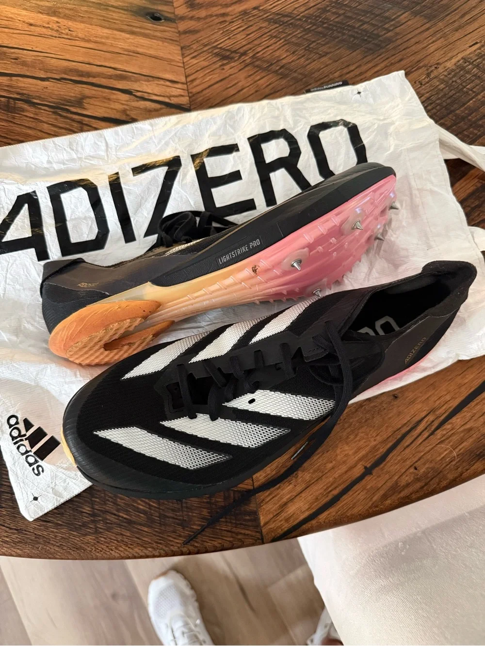 Adidas Adizero Ambition men’s running spikes size 9 - Picture 2 of 5